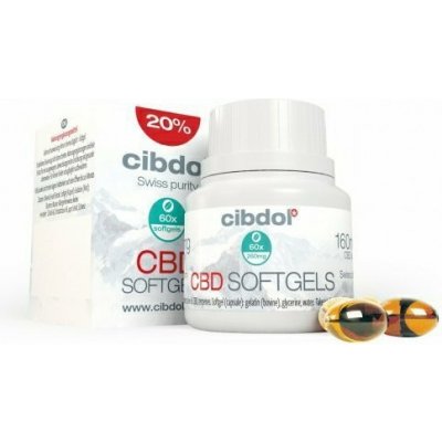 Cibdol Gelové CBD tobolky 20% 60 x 32 mg 1920 mg