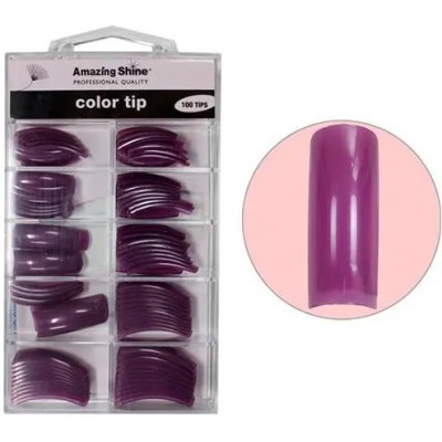 Amazing Shine Purple Pearl barevné umělé nehty 1 10 100 ks