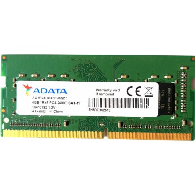 Adata SODIMM DDR4 4GB 2400MHz CL17 AO1P24HC4R1-BQZS – Hledejceny.cz