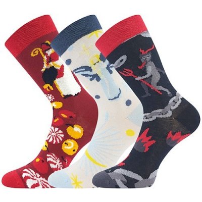 Lonka BERTÍK čertovské veselé ponožky mix barev – Zboží Mobilmania
