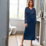 Blancheporte s potiskem květin dlouhé rukávy nám. modrá – Hledejceny.cz