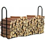 Stojan na dřevo ShelterLogic 244 x 25 x 98,9 cm ocelový černý