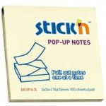StickN 76 × 76 mm, 100 listů, žlutý, samolepicí, blok s poznámkami se skládáním do Z, 21395 – Hledejceny.cz