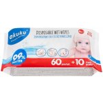 AKUKU Dětské vlhčené ubrousky Akuku 99% vody 70 ks – Zboží Dáma