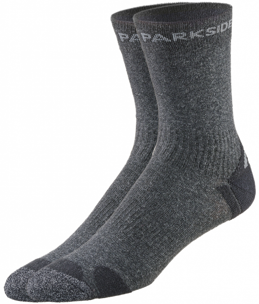 .Parkside pánské pracovní ponožky 2 páry šedá/černá