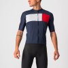 Cyklistický dres Castelli PROLOGO 7 Pánský Savile blue/silver gray-red