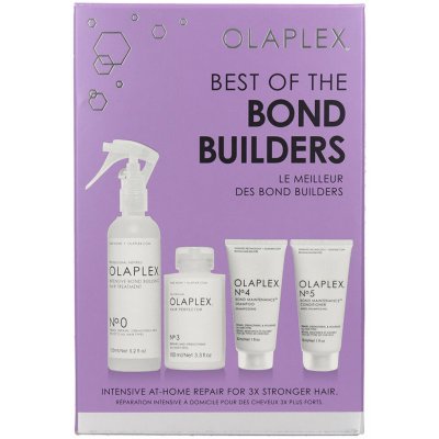 Olaplex Best of Bond Builders péče č. 0 155 ml + vlasová kůra č. 3 100 ml + šampon č. 4 30 ml + kondicionér č. 5 30 ml dárková sada