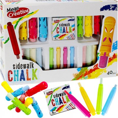 CreativeToys Křída s držáky 40 ks – Zboží Dáma
