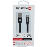 Swissten 71521301 USB 2.0 typ A na C, USB 2.0, zástrčka A - zástrčka C, opletený, 2m, černý – Hledejceny.cz