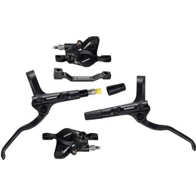 Shimano Brzda kotoučová MT200 černá, přední + zadní komplet bez kotoučů / černé hadice (za – Zboží Dáma