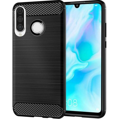 Techsuit - Karbonový silikon - Huawei P30 lite New Edition - černý – Sleviste.cz