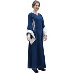 Outfit4Events Středověké s pekelnými okny Bliaut Amal modrá/přírodní – Hledejceny.cz