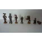 Kovové šachové figurky Švýcarské mini