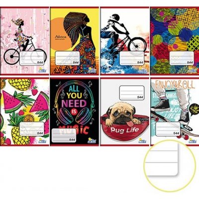 NOTES Sešit A5 544 A5 linka s okrajem – Zboží Dáma