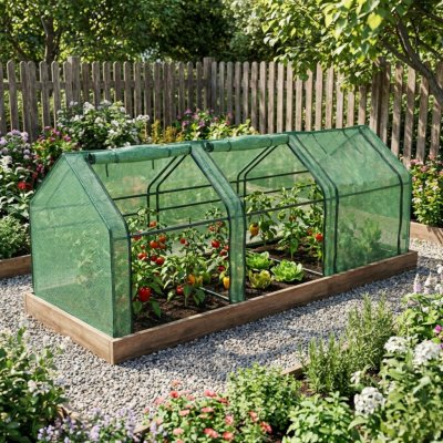 EDENIA Fóliový skleník 270 x 90 x 90 cm zelený – Sleviste.cz