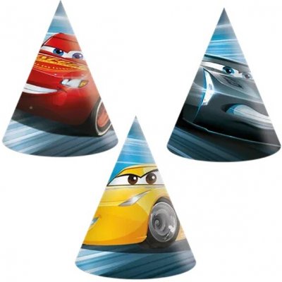 Procos Čepičky papírové Cars Vcitory 6 ks – Zboží Mobilmania