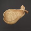 Amadea Dřevěná miska hruška masivní dřevo 21 cm