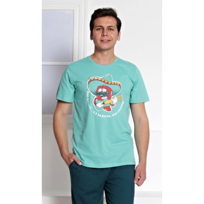 Gazzaz pánské pyžamo kapri Mexiko světle zelená – Zboží Dáma