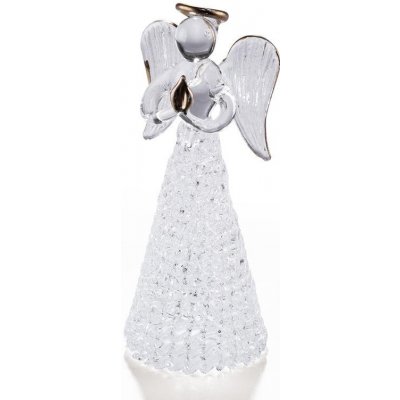 Skleněná andělka 12 cm – Zboží Dáma