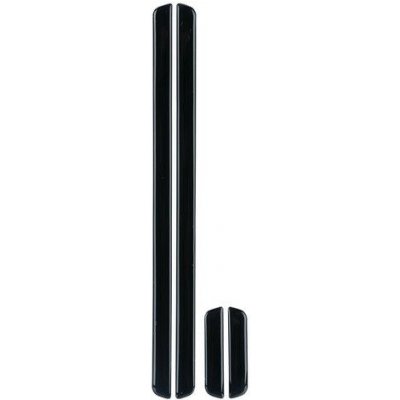 Chrániče hran dveří samolepicí LAMPA - 14 x 295 mm / 14 x 68 mm černé - sada 4 ks | Zboží Auto