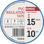 Emos F61514 páska izolační PVC 15 mm x 10 m modrá – HobbyKompas.cz