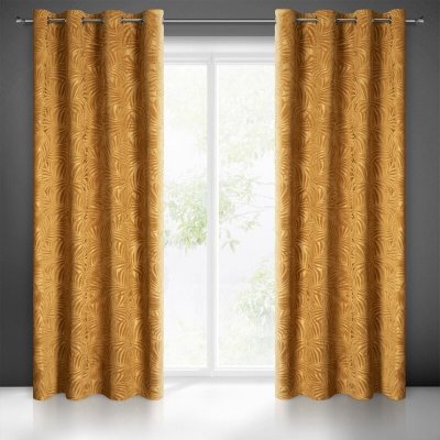 Takoy Závěs LIVIA s botanickým reliéfním vzorem-HF-385838 | 140 x 250 cm – Hledejceny.cz