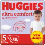 Huggies Ultra Comfort Mega 5 12-22 kg 58 ks – Sleviste.cz