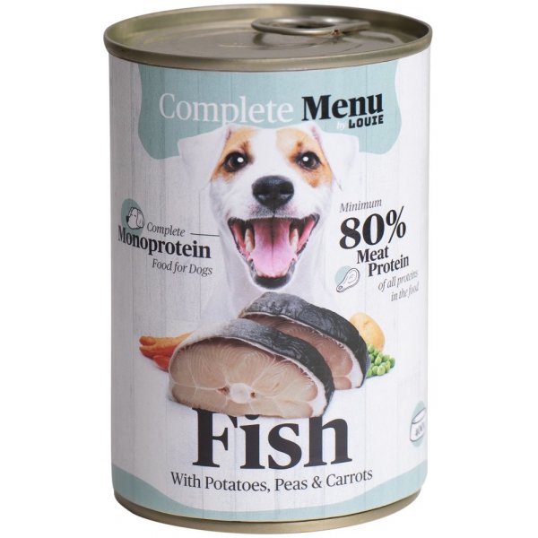 Krmivo pro psa LOUIE Complete Menu Dog Fish Monoprotein 400 g