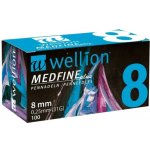 Wellion MEDFINE jehly inz.pera 8 mm 31G 100 ks – Sleviste.cz