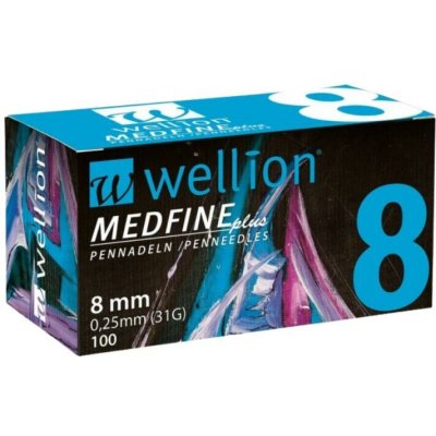 Wellion MEDFINE jehly inz.pera 8 mm 31G 100 ks – Sleviste.cz