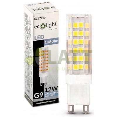 ECO LIGHT LED žárovka G9 12W studená bílá – Zbozi.Blesk.cz