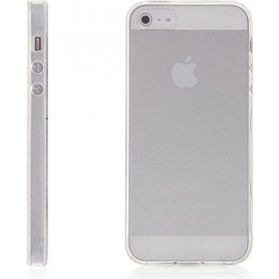 Pouzdro AppleMix Gumové Apple iPhone 5 / 5S / SE - lesklé - čiré