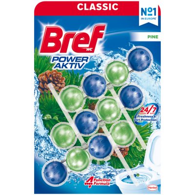 Bref Power Aktiv tuhý WC blok Pine Forest 3 x 50 g – Sleviste.cz