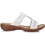 Rieker pantofle dámské pantofle 60888-80 bílá – Zboží Mobilmania