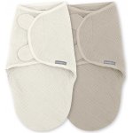 INGENUITY Mušelínové zavinovačky SwaddleMe Ulitka pro miminka Cream Cashew 2 ks – Hledejceny.cz