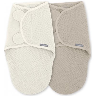 INGENUITY Mušelínové zavinovačky SwaddleMe Ulitka pro miminka Cream Cashew 2 ks – Hledejceny.cz