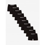 Nedeto Rebel 10 Pack pánské boxerky černé (10NBR001) – Sleviste.cz
