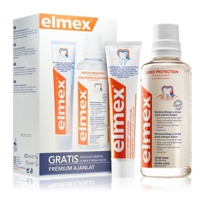 Elmex Caries Protection ústní voda 400 ml + zubní pasta 75 ml dárková sada – Zbozi.Blesk.cz