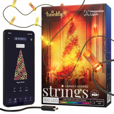 Vánoční osvětlení na stromeček Twinkly pro vnitřní použití 8 m, 51 - 100 světýlek – Hledejceny.cz