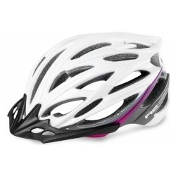 Cyklistická helma R2 Arrow bílo-šedo-růžová lesklá 2019