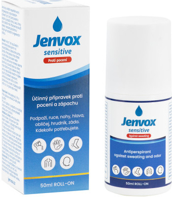 Jenvox Sensitive roll-on proti pocení a zápachu 50 ml