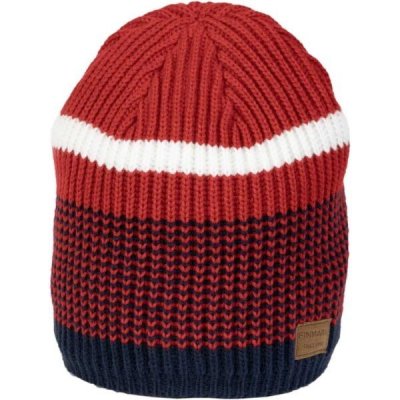 Finmark Pánská zimní pletená čepice červená