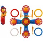 Teddies Házecí hra plast kříž s kruhy + košíčky s míčky – Zboží Mobilmania