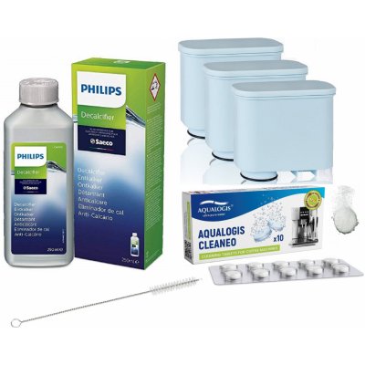 Aqualogis Sada Saeco Philips Aqualogis AL-Clean 3 ks Cleaneo 10tab CA6700/10 Brush AQ-434 – Hledejceny.cz