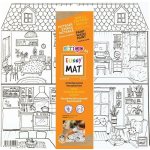 FUNNY MAT Funny Mat Podložka na kreslení Sweet Home + pastelky zdarma 489814 – Hledejceny.cz