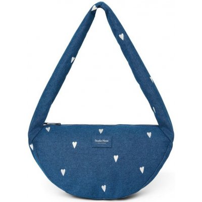 Studio Noos Denim Mini Cross Body Bag Dark Blue White Hearts – Hledejceny.cz