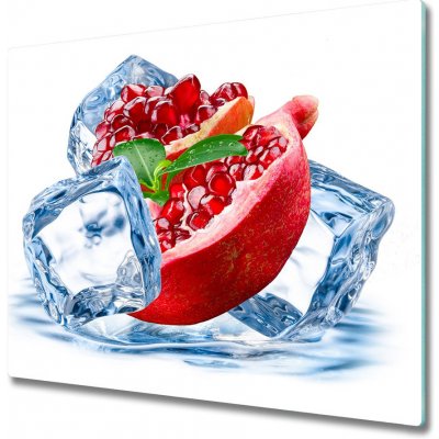 Sklenena krajeci deska Granátové jablko s ledem 60x52 cm – Zboží Mobilmania