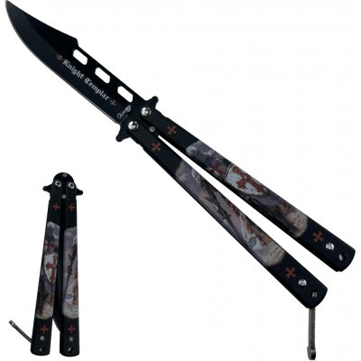 Albainox balisong TEMPLAR FLIP BLACK – Zboží Dáma