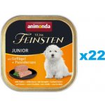 Animonda Vom Feinsten Junior Dog drůbeží a krůtí srdce 22 x 150 g – Zbozi.Blesk.cz