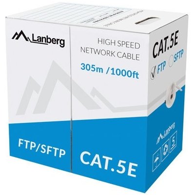 Lanberg LCF5-11CU-0305-S drát, 305m – Zboží Živě
